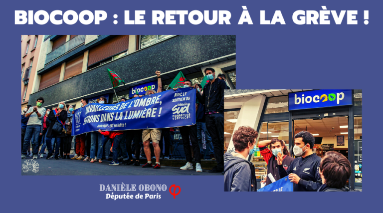 Piquet de grève biocoop